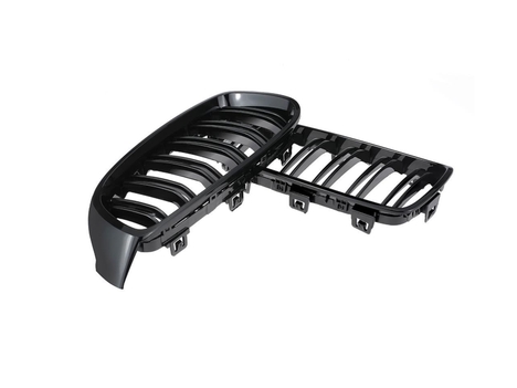 BMW 4 SERISI F32 2013-2019 IÇIN UYUMLU M4 PANJUR (CIFT CIZGI BÖBREK) PIANO BLACK